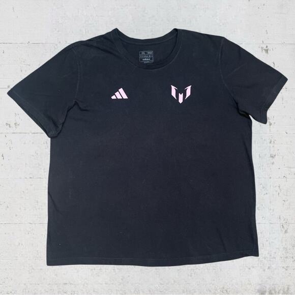 Adidas Adult Inter Miami CF Lionel Messi #10 Black T-Shirt Mens Size 2 XL - Picture 2 of 6